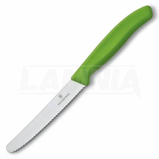 Victorinox Tomato And Sausage Knife 11cm, Green 3 Victorinox Tomato And Sausage Knife 11cm, Green