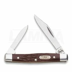Case Cutlery Small Pen Knife Brown Delrin Pocket Knife 00083