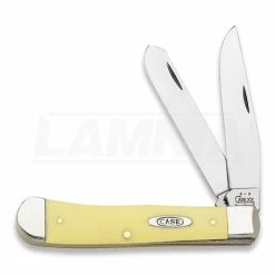 Case Cutlery Trapper Yellow Pocket Knife 00161