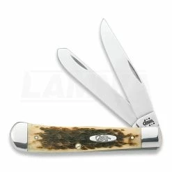 Case Cutlery Trapper Amber Bone Pocket Knife 00164