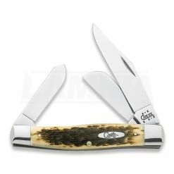 Case Cutlery Jumbo Stockman Amber Bone Pocket Knife 00204