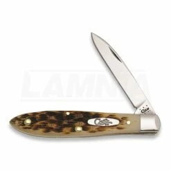 Case Cutlery Teardrop Jack Amber Bone Pocket Knife 246