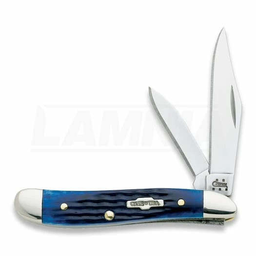 Case Cutlery Peanut Blue Bone Pocket Knife 2802 3 Case Cutlery Peanut Blue Bone Pocket Knife 2802