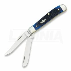 Case Cutlery Mini Trapper Blue Bone Pocket Knife 2838