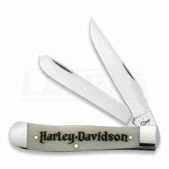 Case Cutlery Trapper Harley Natural Bone Pocket Knife 52140