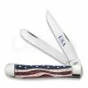 Case Cutlery Patriotic Trapper Smooth Bone Pocket Knife 64132 -knives Shop 23229 CA64132 01
