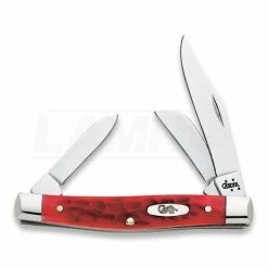 Case Cutlery Medium Stockman Dark Red Bone Pocket Knife 6981