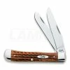 Case Cutlery Trapper Harvest Orange Bone Pocket Knife 7401 -knives Shop 23311 CA7401 01