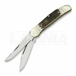 Hen & Rooster Copperhead Pocket Knife, Deer Stag