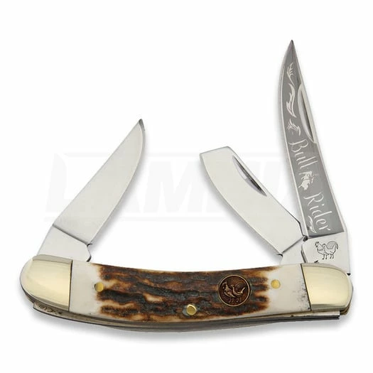 Hen & Rooster Bullrider Deer Stag Pocket Knife 3 Hen & Rooster Bullrider Deer Stag Pocket Knife