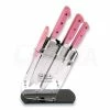 Hen & Rooster Seven Piece Kitchen Set Pink -knives Shop 26440 HRI036 01