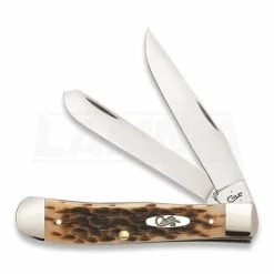 Case Cutlery Trapper Amber Bone Pocket Knife 06540
