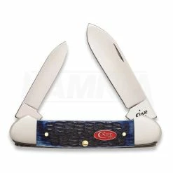 Case Cutlery Canoe Navy Blue Bone Pocket Knife 07309