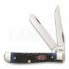 Case Cutlery Mini Trapper Navy Blue Bone Pocket Knife 07321 -knives Shop 35069 CA07321 01
