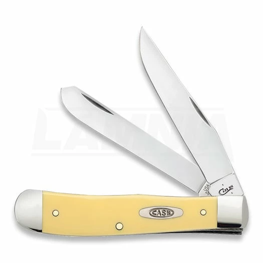 Case Cutlery Trapper Yellow Synthetic Pocket Knife 30114 3 Case Cutlery Trapper Yellow Synthetic Pocket Knife 30114
