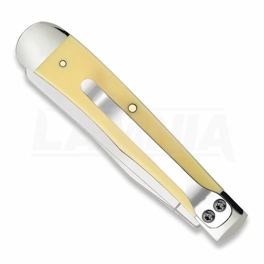 Case Cutlery Trapper Yellow Synthetic Pocket Knife 30114 4 Case Cutlery Trapper Yellow Synthetic Pocket Knife 30114 - Image 2