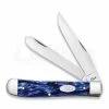 Case Cutlery Trapper Sparxx Blue Kirinite Pocket Knife 23431