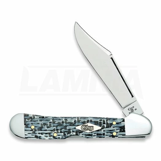 Case Cutlery Mini Copperlock Blck/White CF Pocket Knife 38926 3 Case Cutlery Mini Copperlock Blck/White CF Pocket Knife 38926