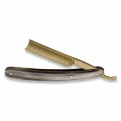 Böker Damascus Gold Horn Straight Razor 140524DAM
