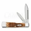 Case Cutlery Gunstock Amber Bone Pocket Knife 10728 -knives Shop 60158 CA10728 01