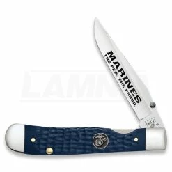 Case Cutlery USMC Trapperlock Navy Pocket Knife 13196