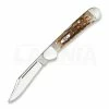 Case Cutlery Mini Copperlock Amber Bone Pocket Knife 133 -knives Shop 60175 CA133 01