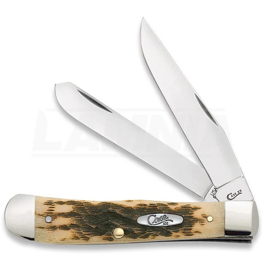 Case Cutlery Trapper Amber Bone Pocket Knife 163 4 Case Cutlery Trapper Amber Bone Pocket Knife 163 - Image 2